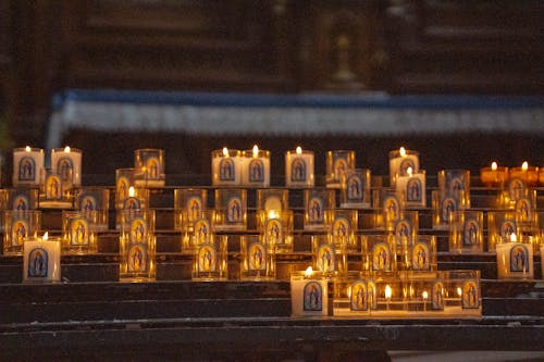 Prayer candles in Church