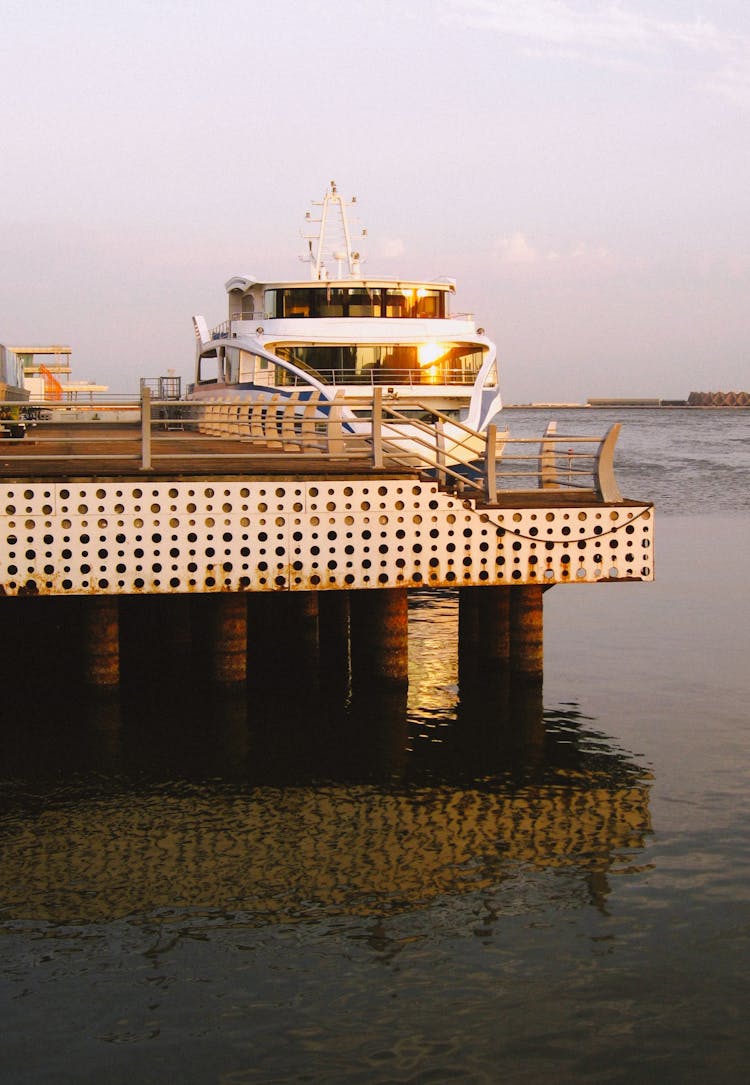 Ferry In A Port