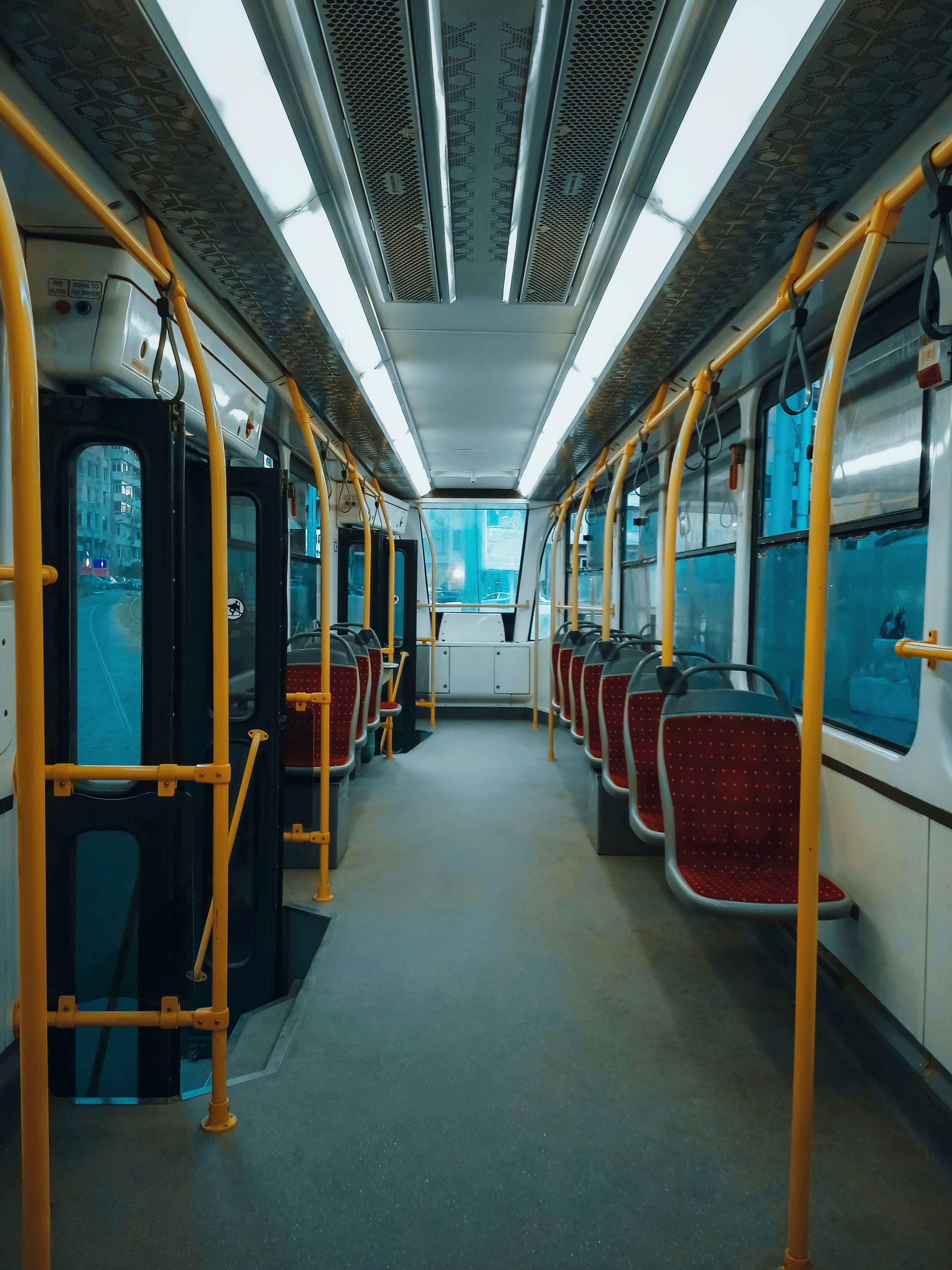 Empty Tram with Open Doors · Free Stock Photo