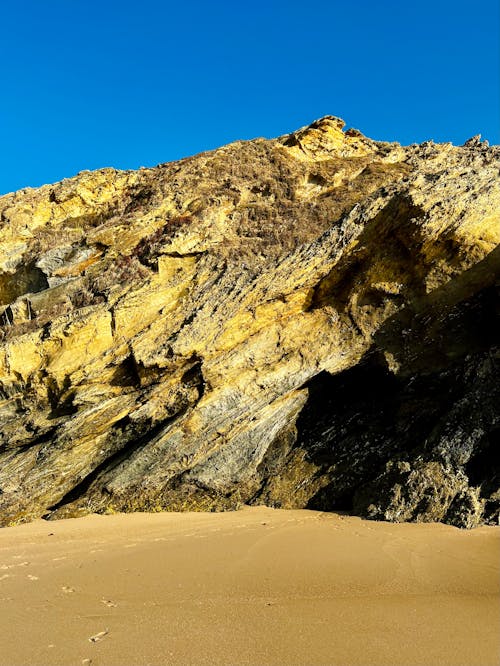 View of a Beach and a Rock Formation 