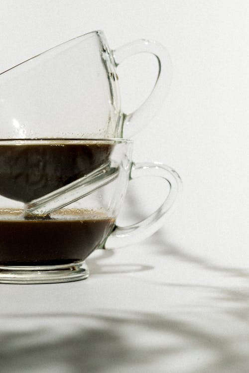 Gratis lagerfoto af espresso, glas kopper, kaffe