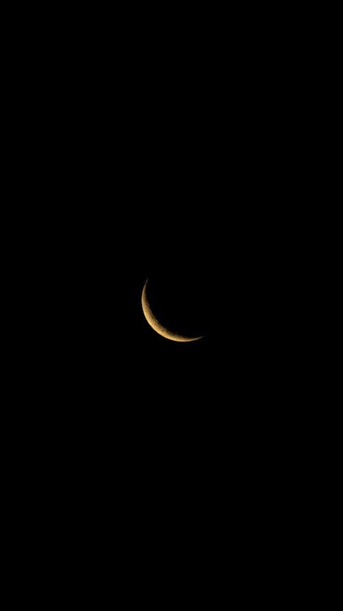 Free Moon in the Dark Sky Stock Photo