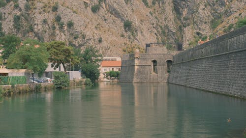 Bembo Bastion on Škurda River in Kotor, Montenegro