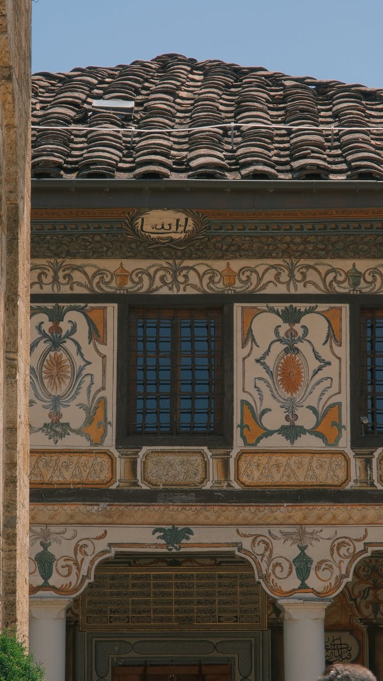 Ornate Facade And Tiled Roof