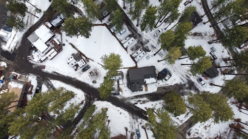 Foto stok gratis Desa, fotografi udara, musim dingin