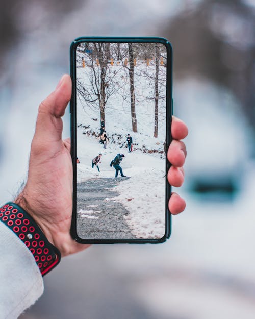 Foto De Primer Plano Del Teléfono Móvil