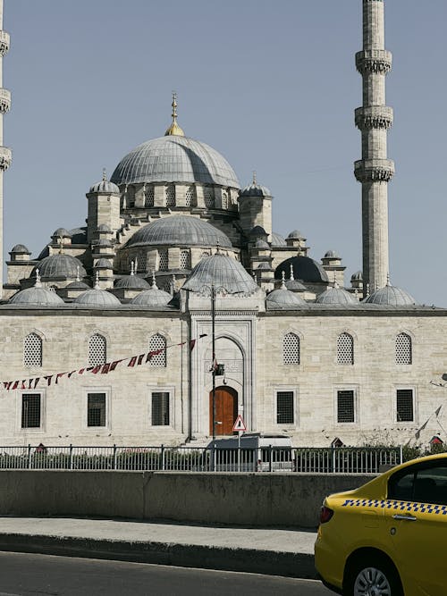 Sunlit Ortakoy Mosque in Istanbul