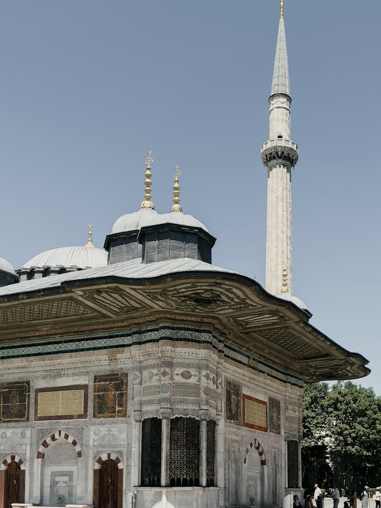 Fountain Of Sultan Ahmet III In Istanbul, Turkey