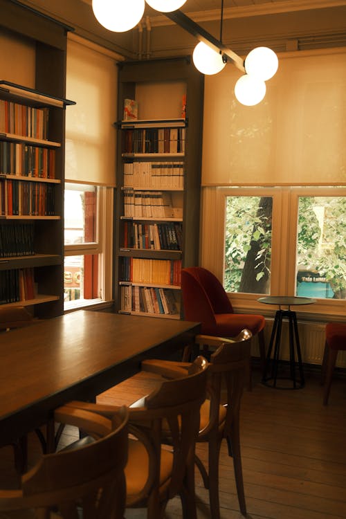 가구, 도서관, 방의 무료 스톡 사진