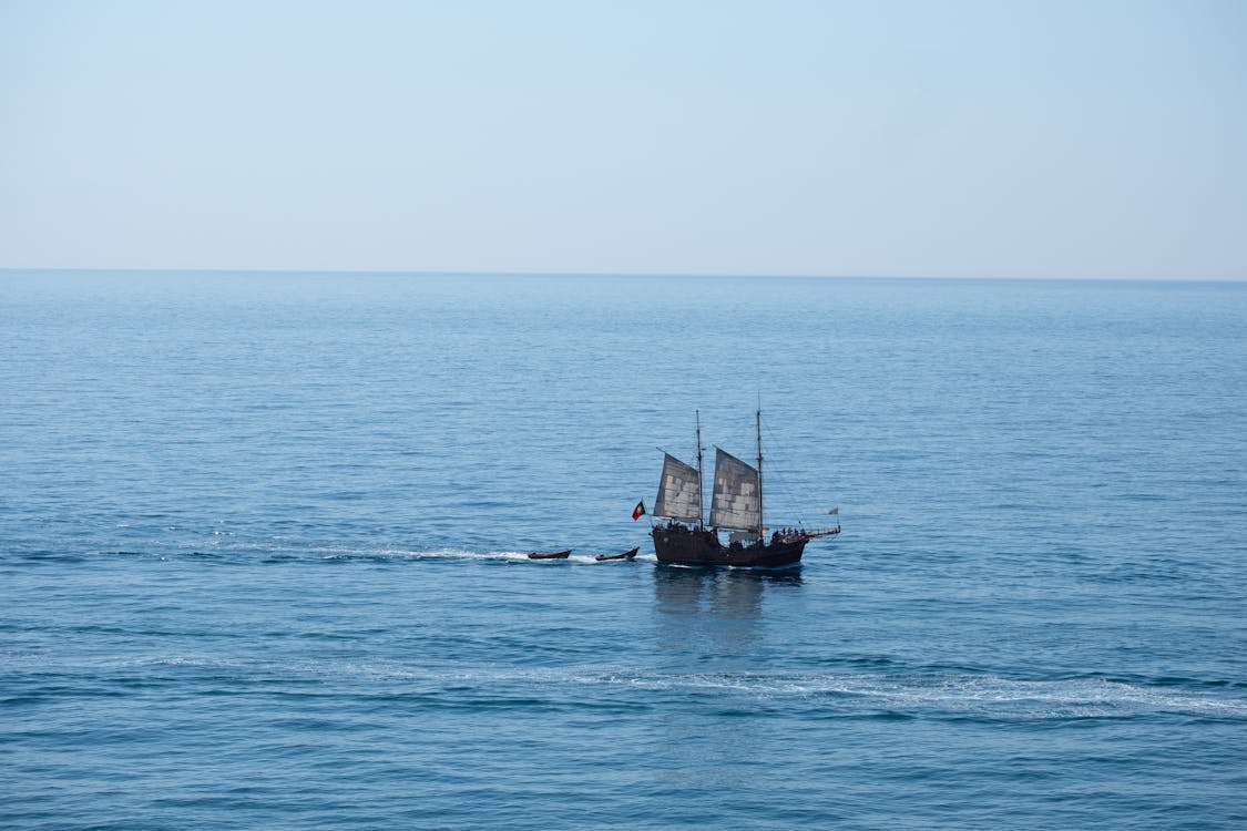 Základová fotografie zdarma na téma algarve, horizont, loď