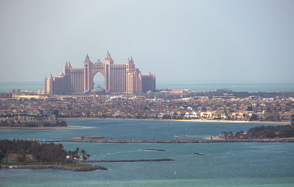 The Atlantis The Palm resort at the tip of Palm Jumeirah, Dubai