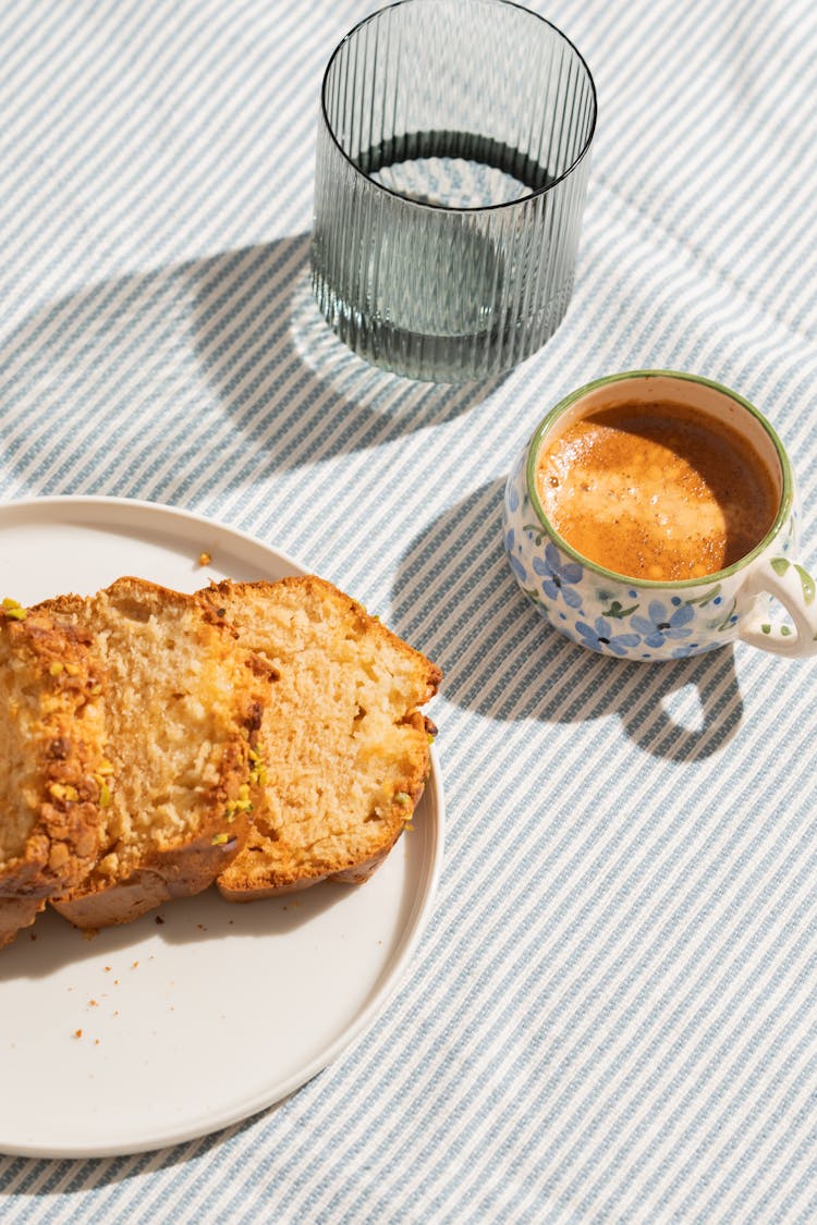 Cup Of Coffee And Cake