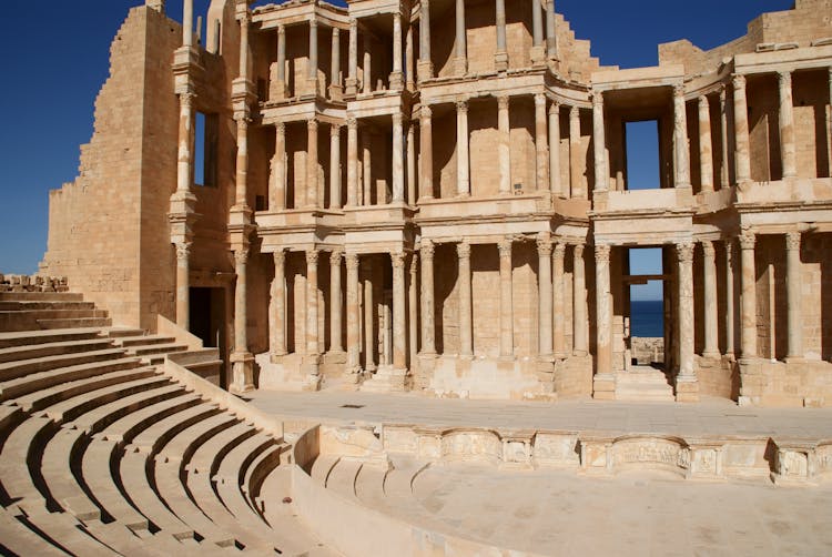 Sabratha Ancient Theatre In Libya 