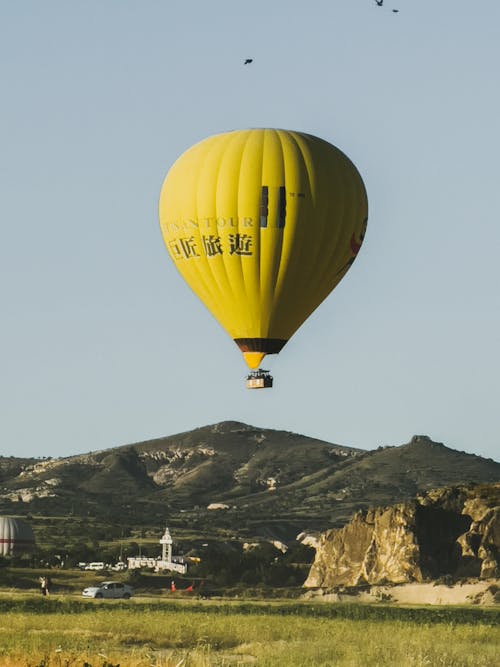 Foto profissional grátis de aventura, balão de ar quente, cenário