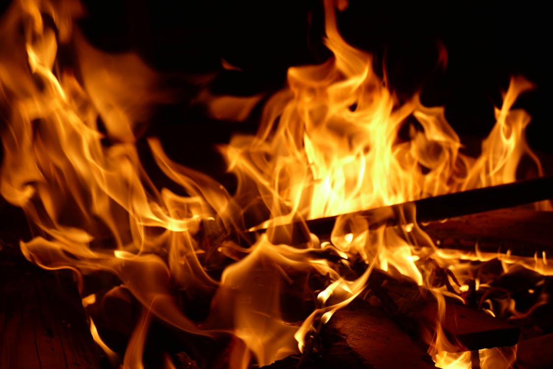 Close-up of a Fire