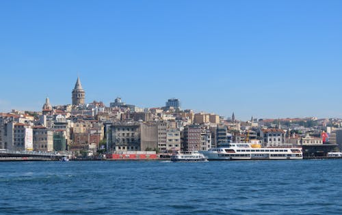 Sea Coast of Istanbul with Galata Tower