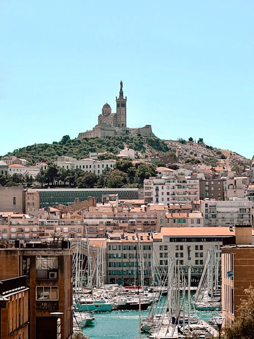 Hill over Sea Shore in Marseilles