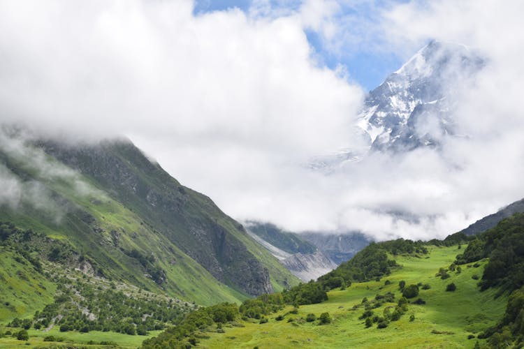 Clouds Above Mountain Valley