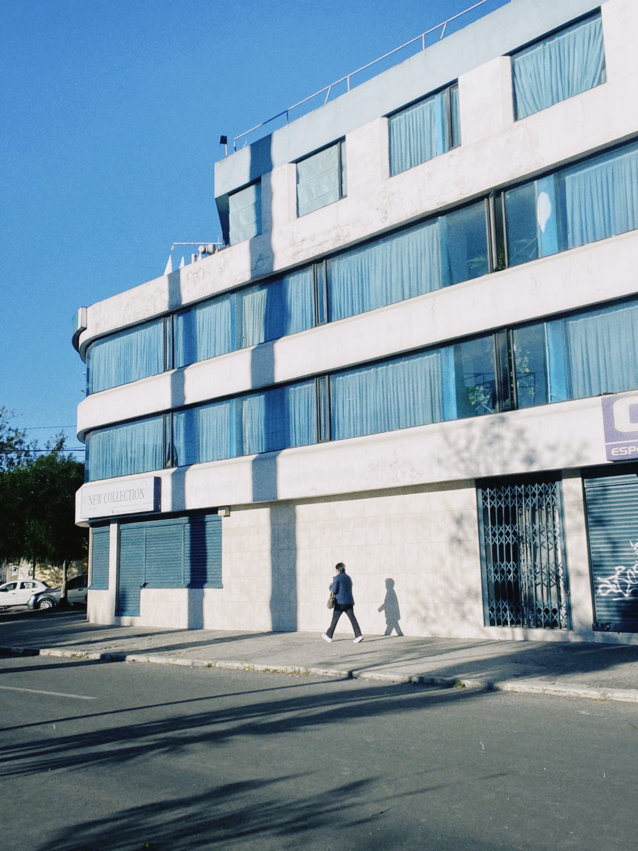 Facade of a Building and City Street · Free Stock Photo