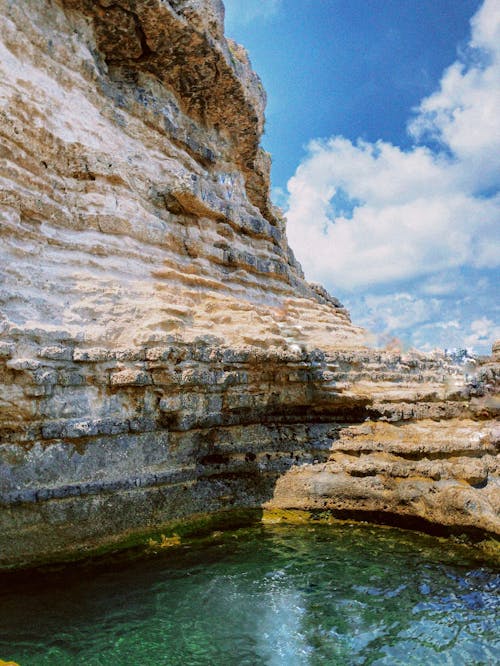 Barren Rocks over Water