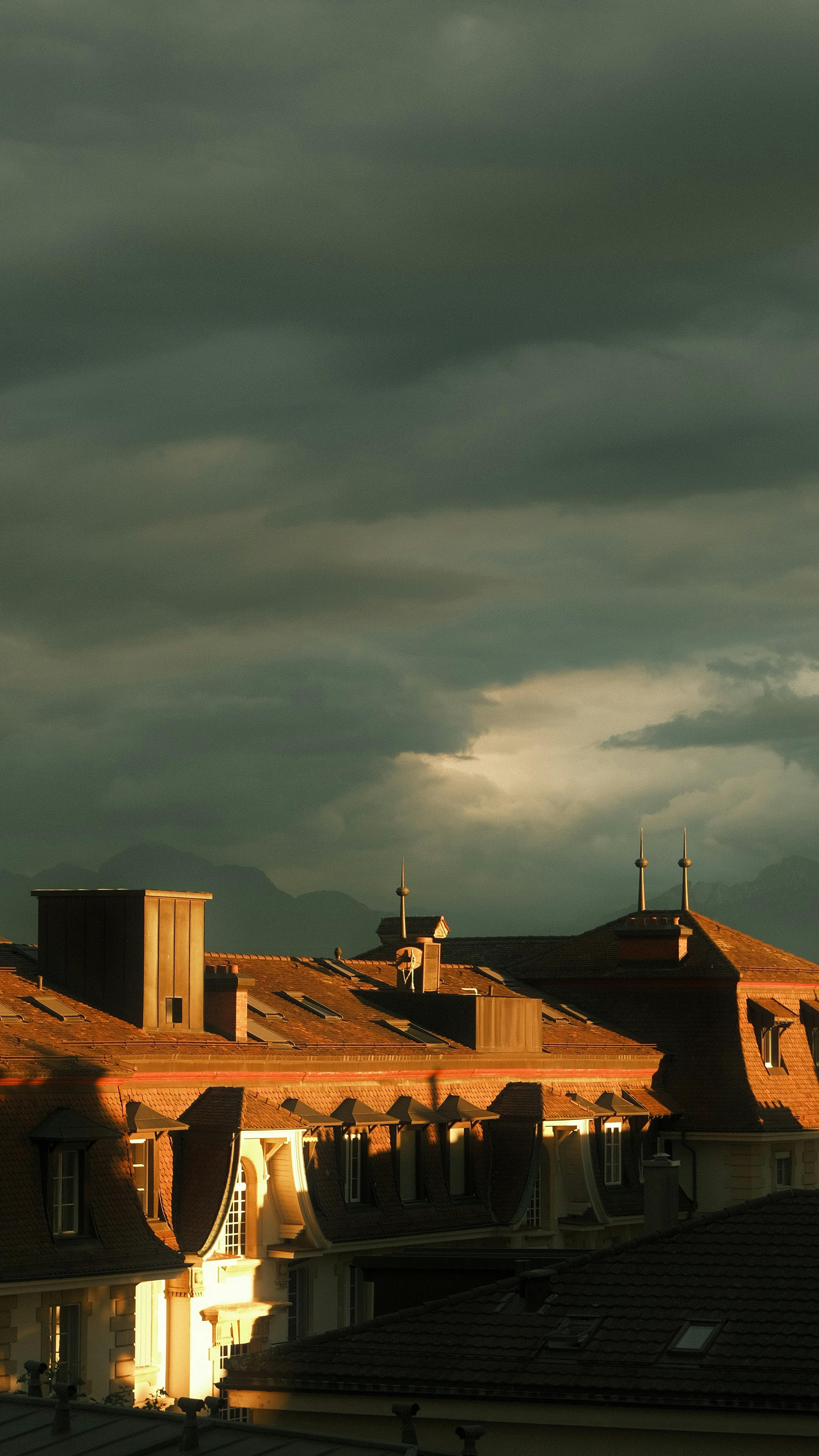 DIYthinker City Dusk Clouds Orange Sky Sliver Bracelet Pendant Jewelry Chai DIYthinker City Dusk Clouds Orange Sky Round Stickers 10Cm Wall