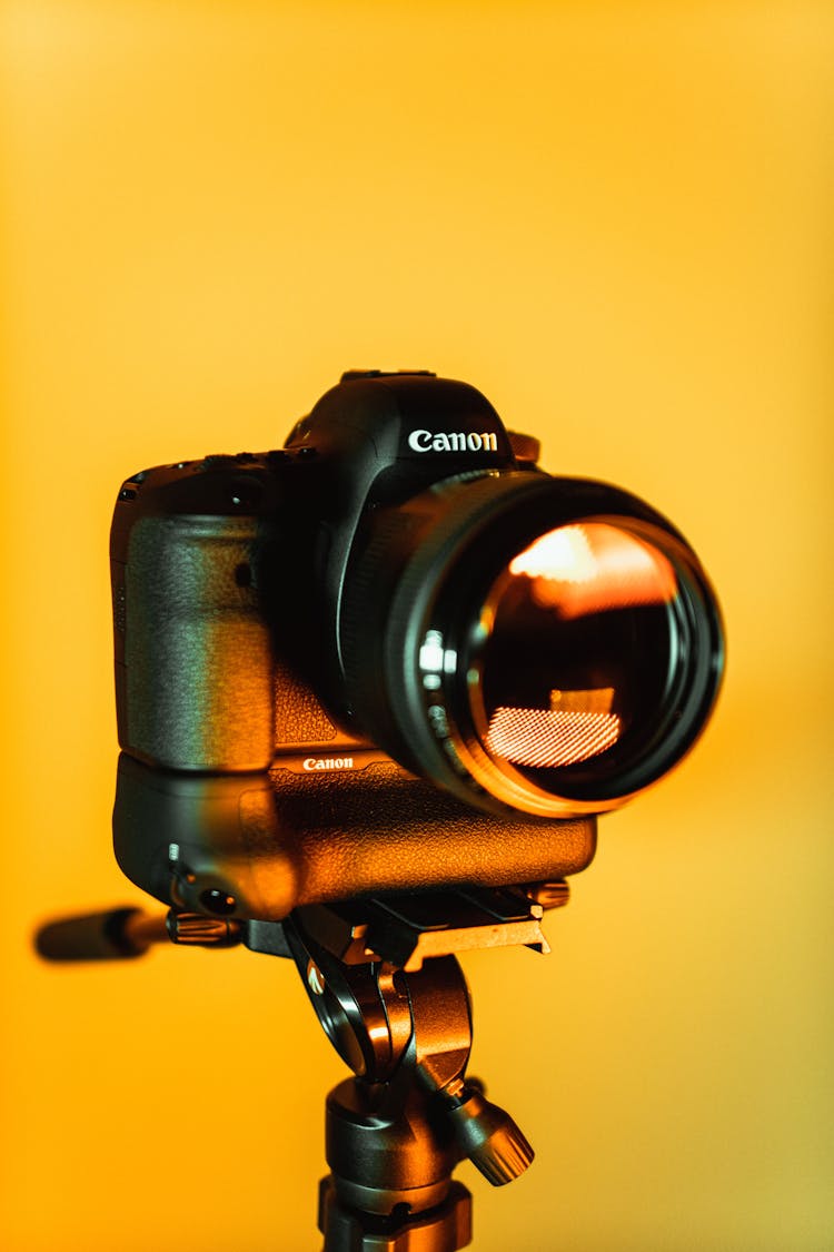 Close-Up Photo Of Dslr Camera