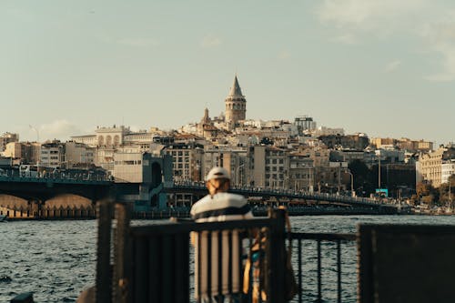 Kostenloses Stock Foto zu galatturm, geländer, istanbul