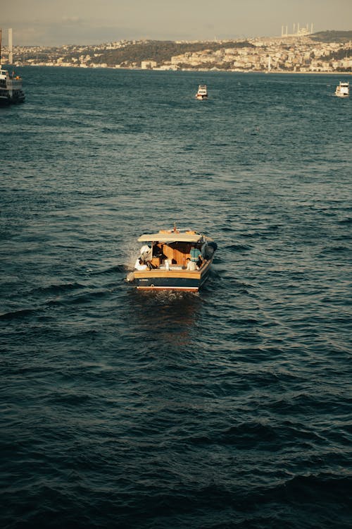 Motorboat on Sea in Istanbul
