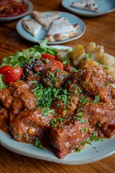 Excluding Potatoes Lamb Shish Kabob With Vegetables