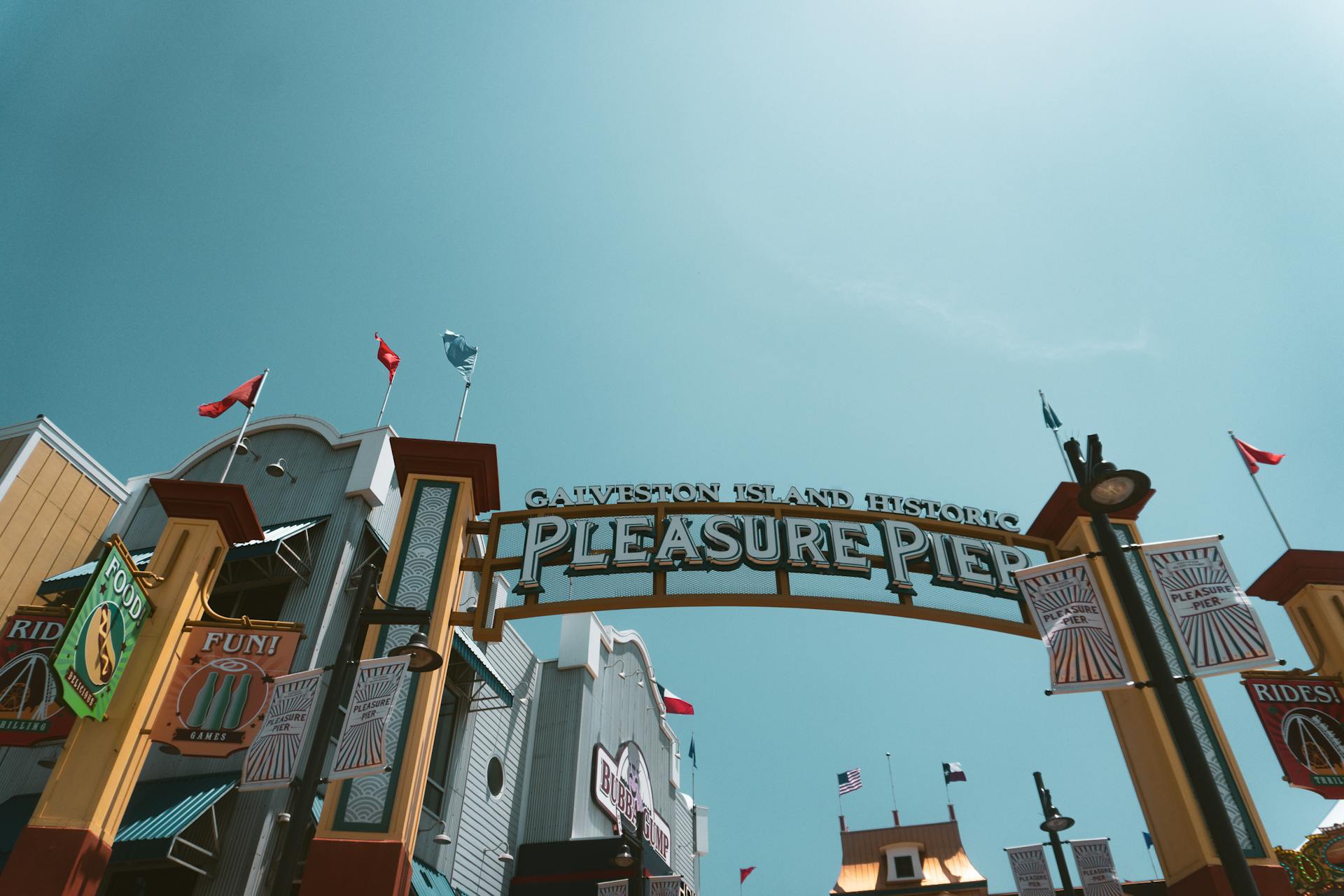 Entrance to Galveston Island Historic Pleasure Pier