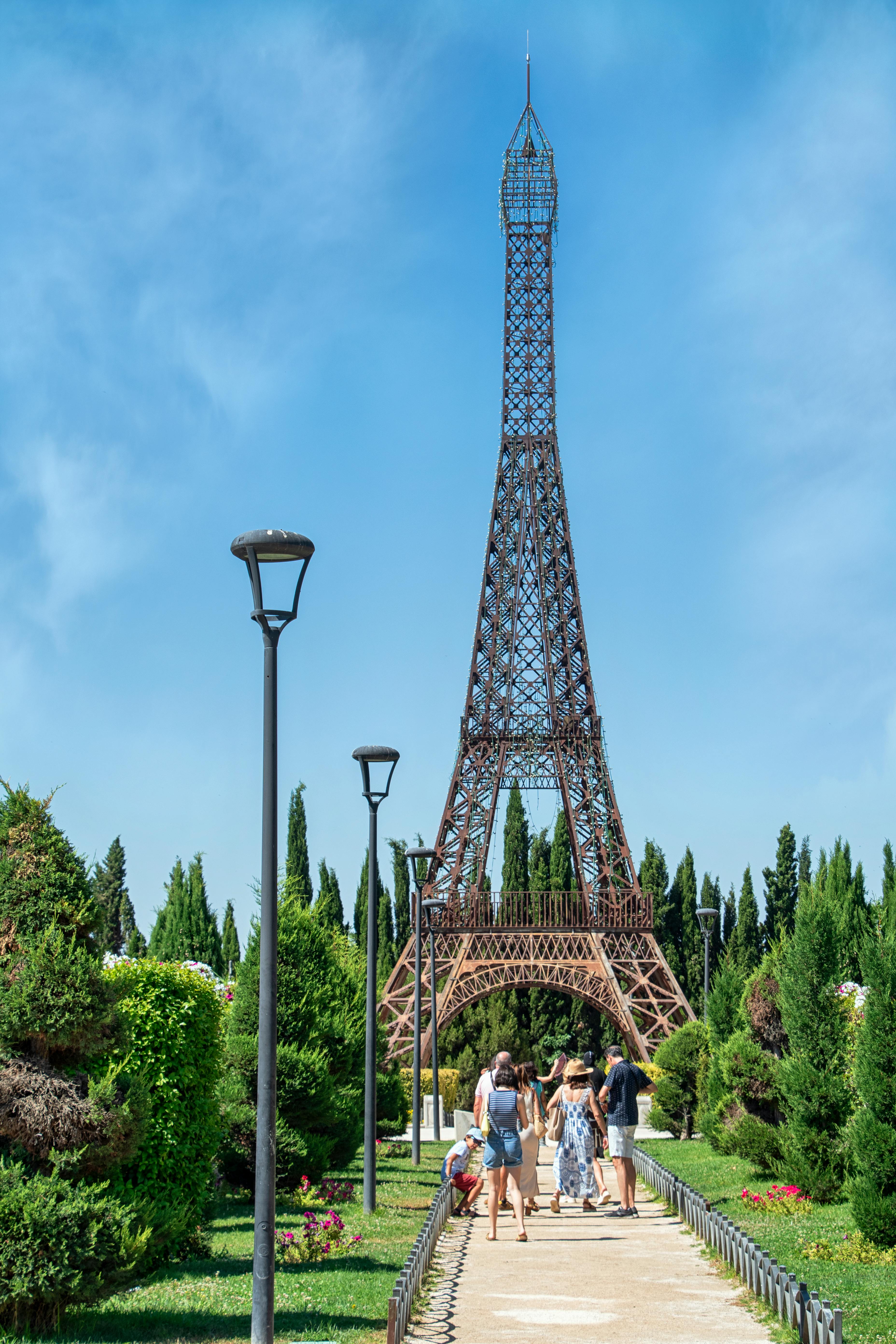 eiffel tower replica in europa park in madrid