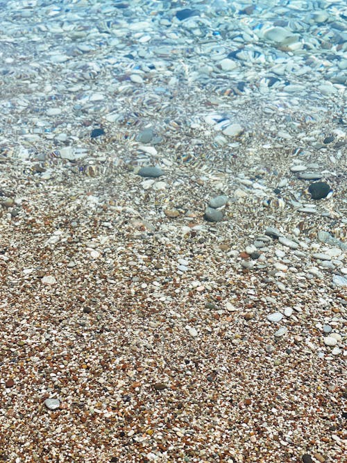 Close-up of Clear Water on the Shore