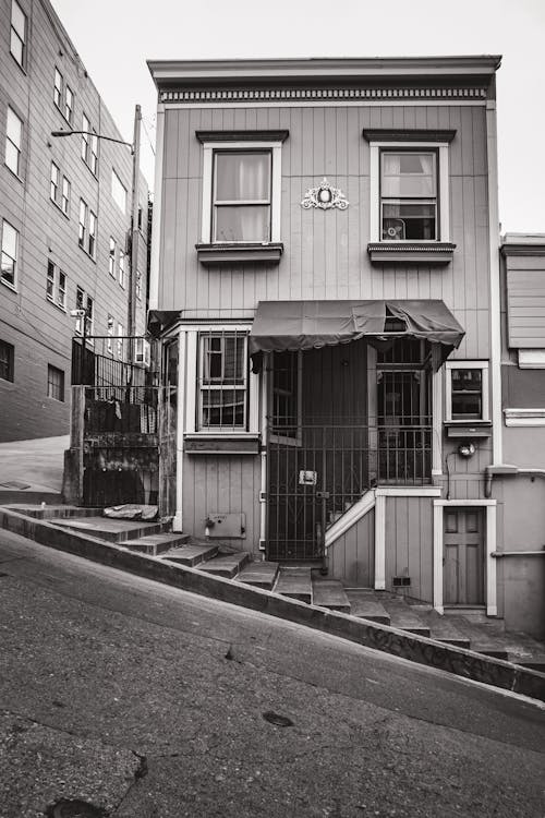 Immagine gratuita di bianco e nero, california, cittadina