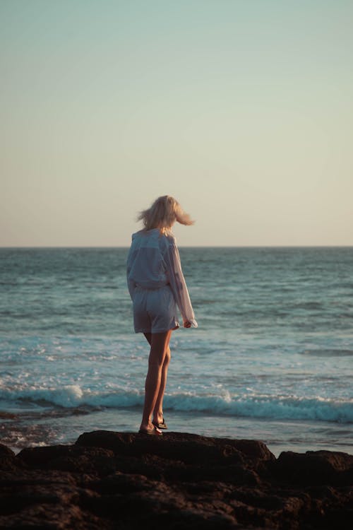 Základová fotografie zdarma na téma blond, dovolená, moře