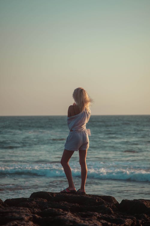 Základová fotografie zdarma na téma blond, dovolená, moře