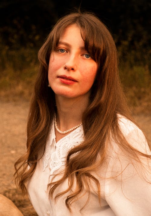 Woman with Long, Brown Hair