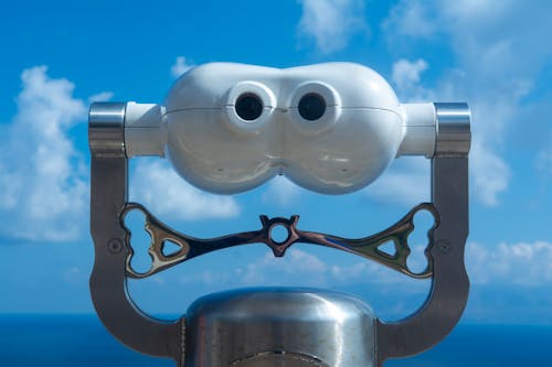 Binoculars with View on Sea