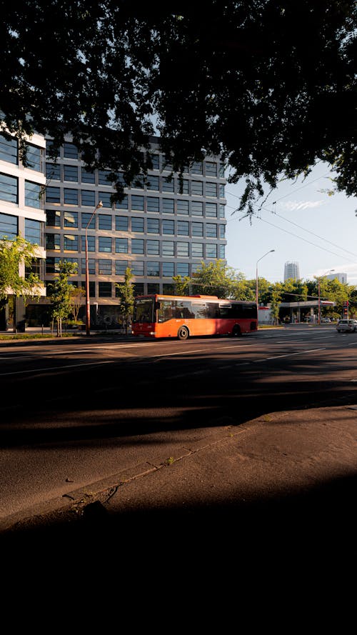 Imagine de stoc gratuită din arhitectură modernă, autobuz, clădire de birouri