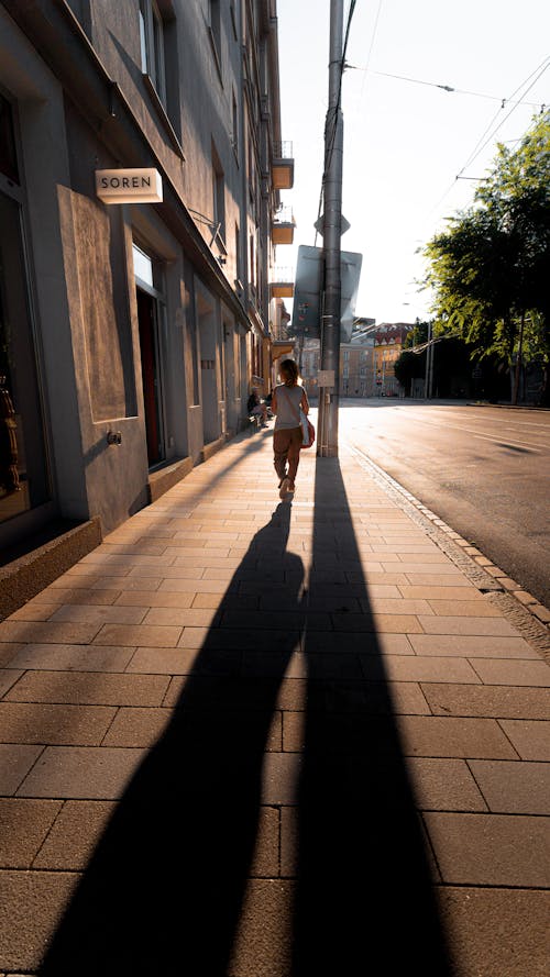 Immagine gratuita di alba, camminando, città