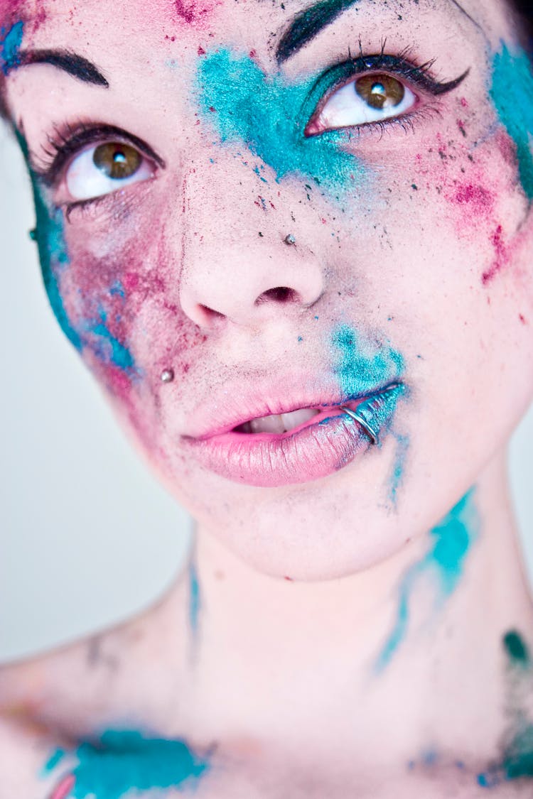 Model With Abstract Makeup