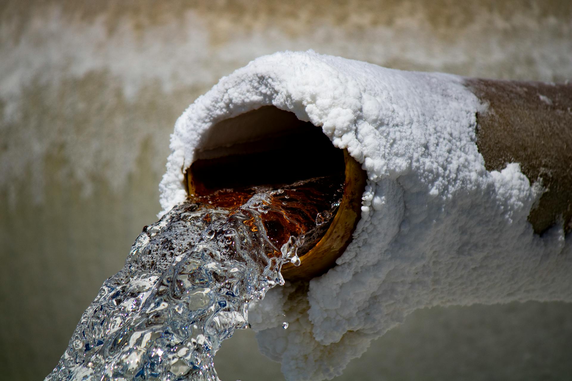 Water Overflowing form Pipe