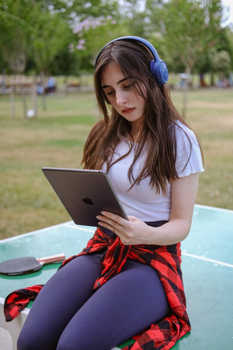 Woman With Headphones