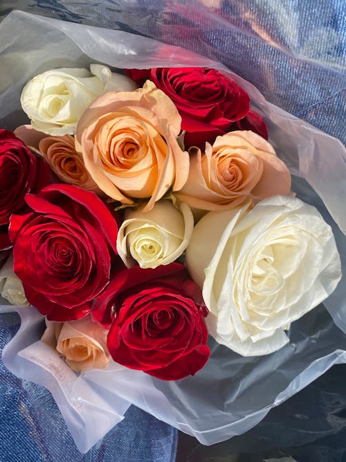 Colorful Bouquet of Roses
