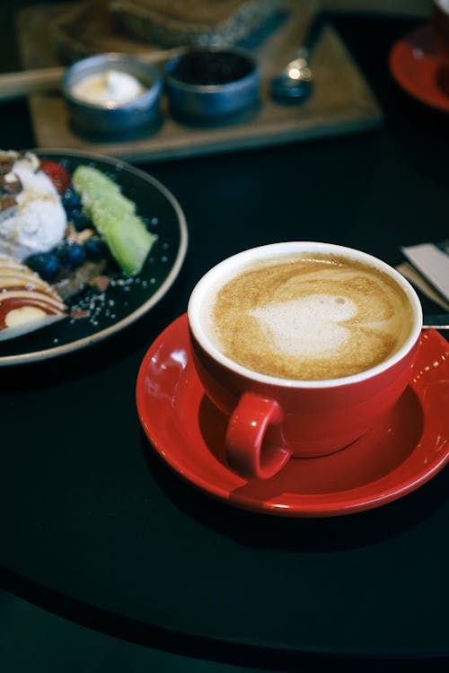 Ilmainen kuvapankkikuva tunnisteilla Aamiainen, cappuccino, kahvi