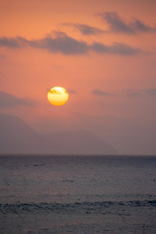 Imagine de stoc gratuită din apus, cer portocaliu, coastă