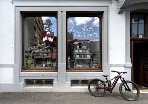Bike in Front of a Bookshop