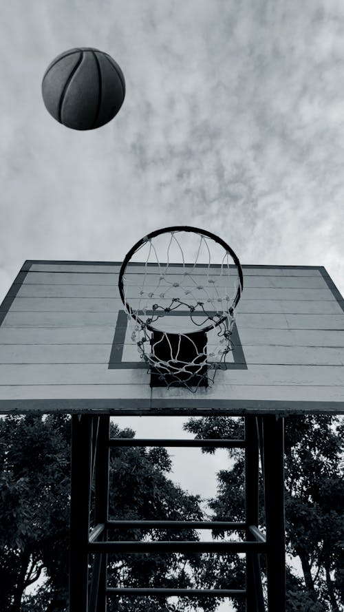 Foto stok gratis bidikan sudut sempit, bola, bola basket