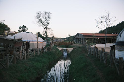 Stream in Village