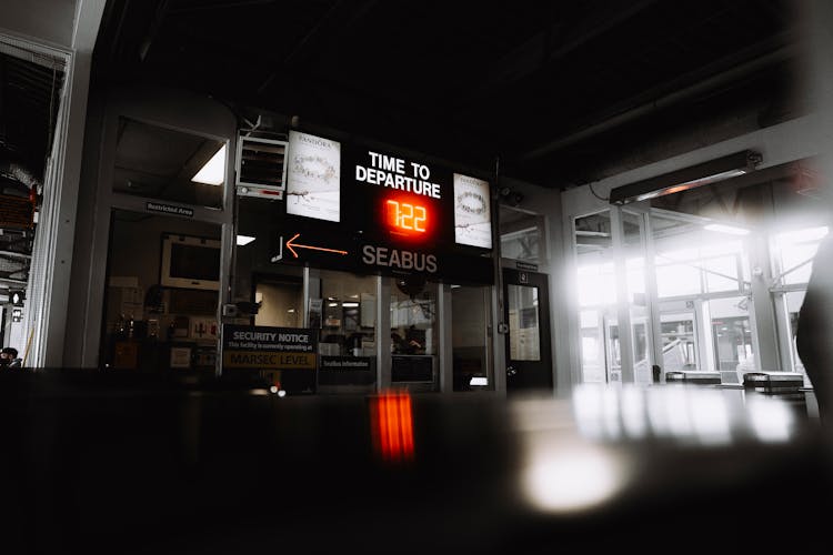 Gate On Ferry Station In Vancouver