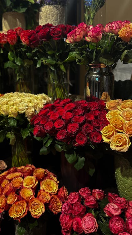 Darmowe zdjęcie z galerii z florysta, kwiaty, pionowy strzał
